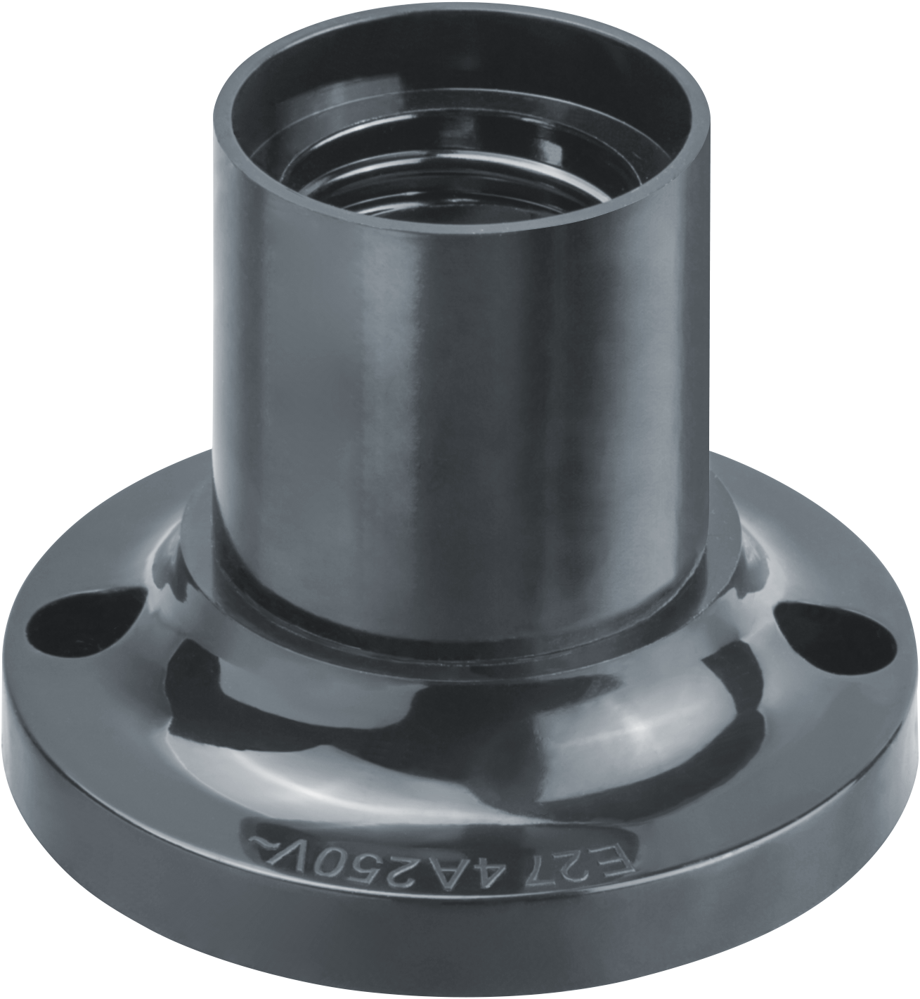 Патрон потолочный Е27 карболитовый черный