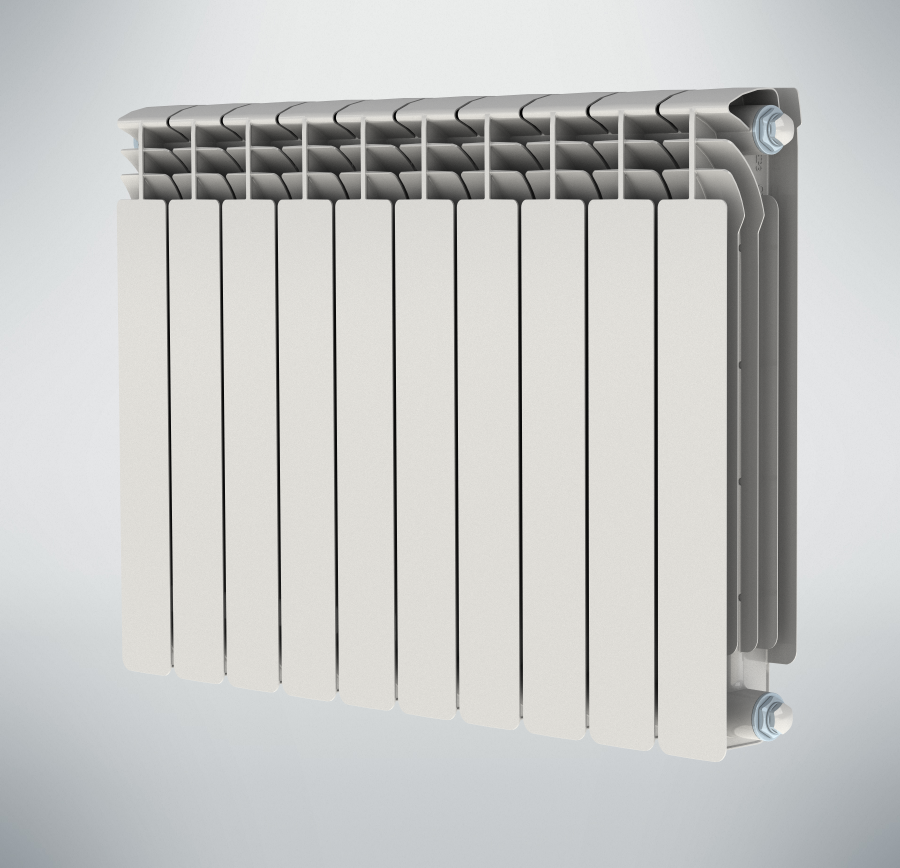 Радиатор биметаллический секционный ПРОФИ 500/100/14 боковое подключение 2758Вт