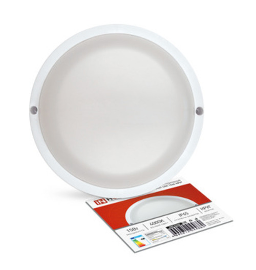 Светильник светодиодный герметичный СПП 1540-КРУГ 15Вт 4000К 1350Лм IP65 140мм IN HOME