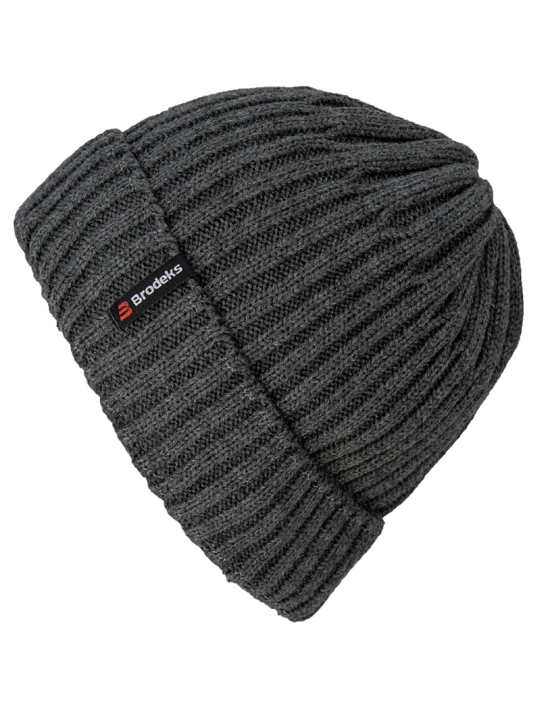 Шапка Brodeks fleece lining т.серый