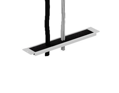 Ввод щеточный кабельный для настенных шкафов серии WP и напольных шкафов серии SL. MR. цвет серый (RAL 7035)