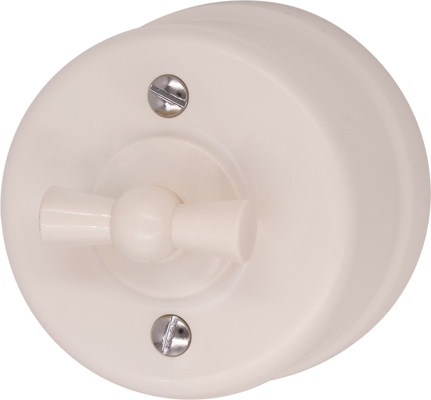 Выключатель Лизетта 1-кл., пластик, цвет Песочное золото