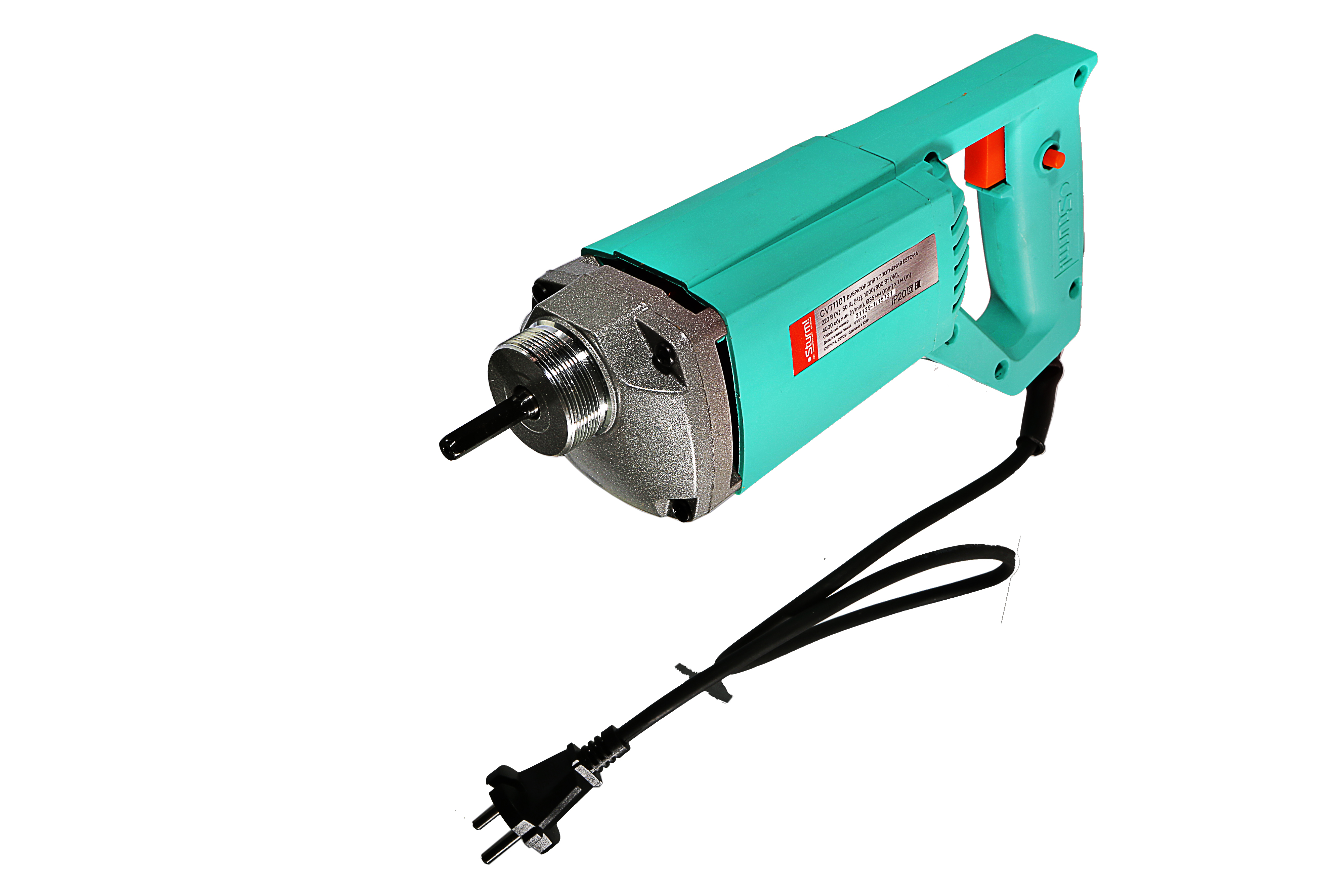 Вибратор портативный для бетона 1000Вт