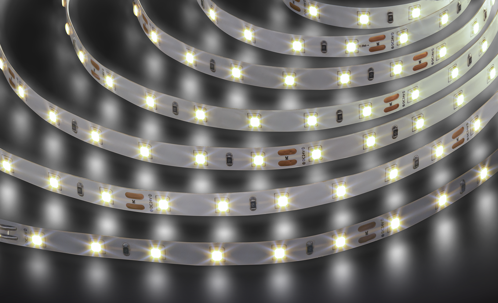 Лента светодиодная NLS-2835W60-4.8-IP20-24V 5м