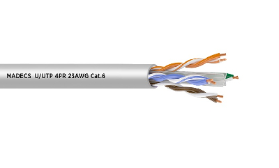 Витая пара U/UTP 4PR 23AWG Cat.6 PVC неэкранированная(DCM Test Report)