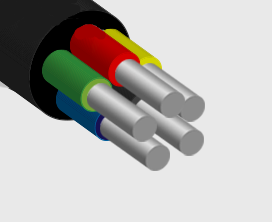 Кабель силовой АПвБШв 5х6ок(N,PE)-0,66