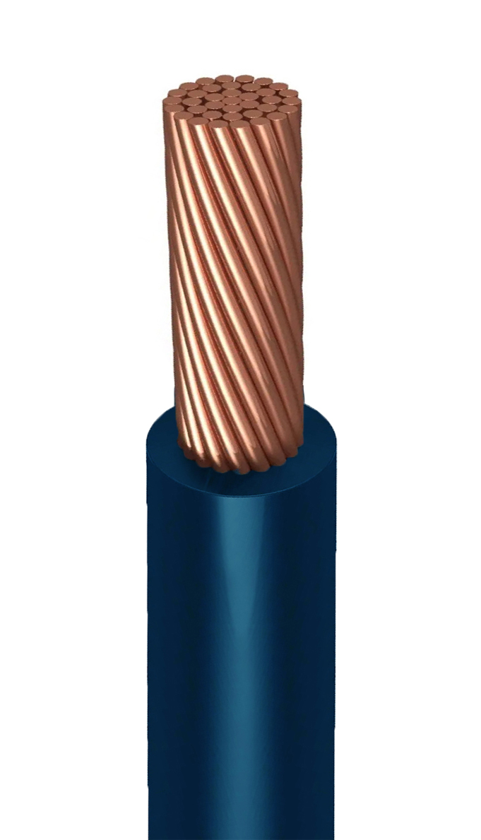 Провод силовой ПуГВнг(А)-LS 1х4 синий