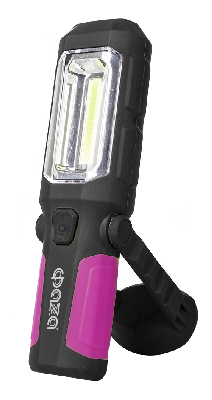 Фонарь многофункциональный WL2-L3W/05W-mg (черно-рубин.) с магнитом и крючком 2АА