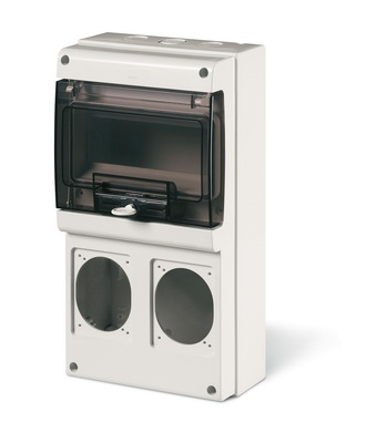 Корпус на 8 модулей и 2 поста с основанием 70х87мм тип M340