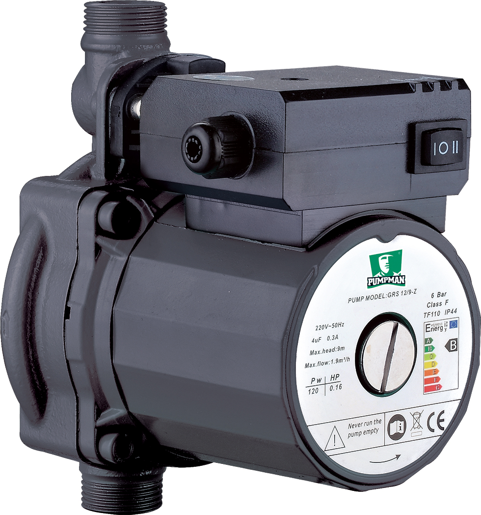 Насос повышения давления GRS12/9-Z, 120вт, напор 9м, производительность 33л/мин, бесшумный
