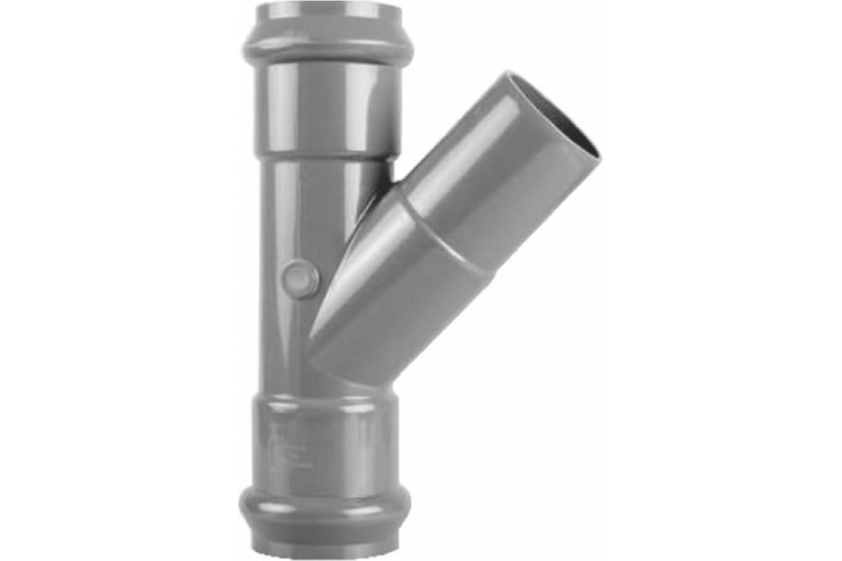 Тройник НПВХ (PVC-U) раструб 110/110 45?  PN10