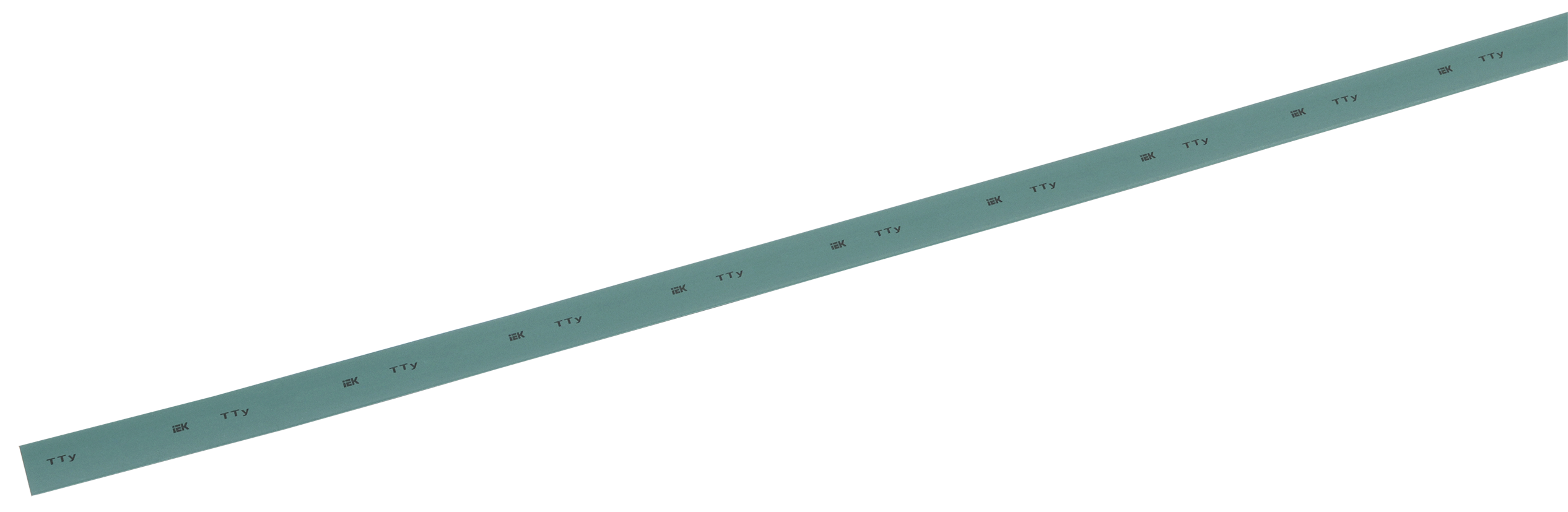 Трубка термоусаживаемая ТТУ 10/5 зеленая (1м)