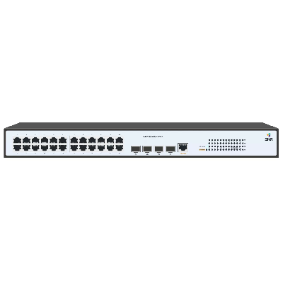 Коммутатор управляемый L2 24 порта SFP 10 100 1000 Мб/с PoE 370Вт