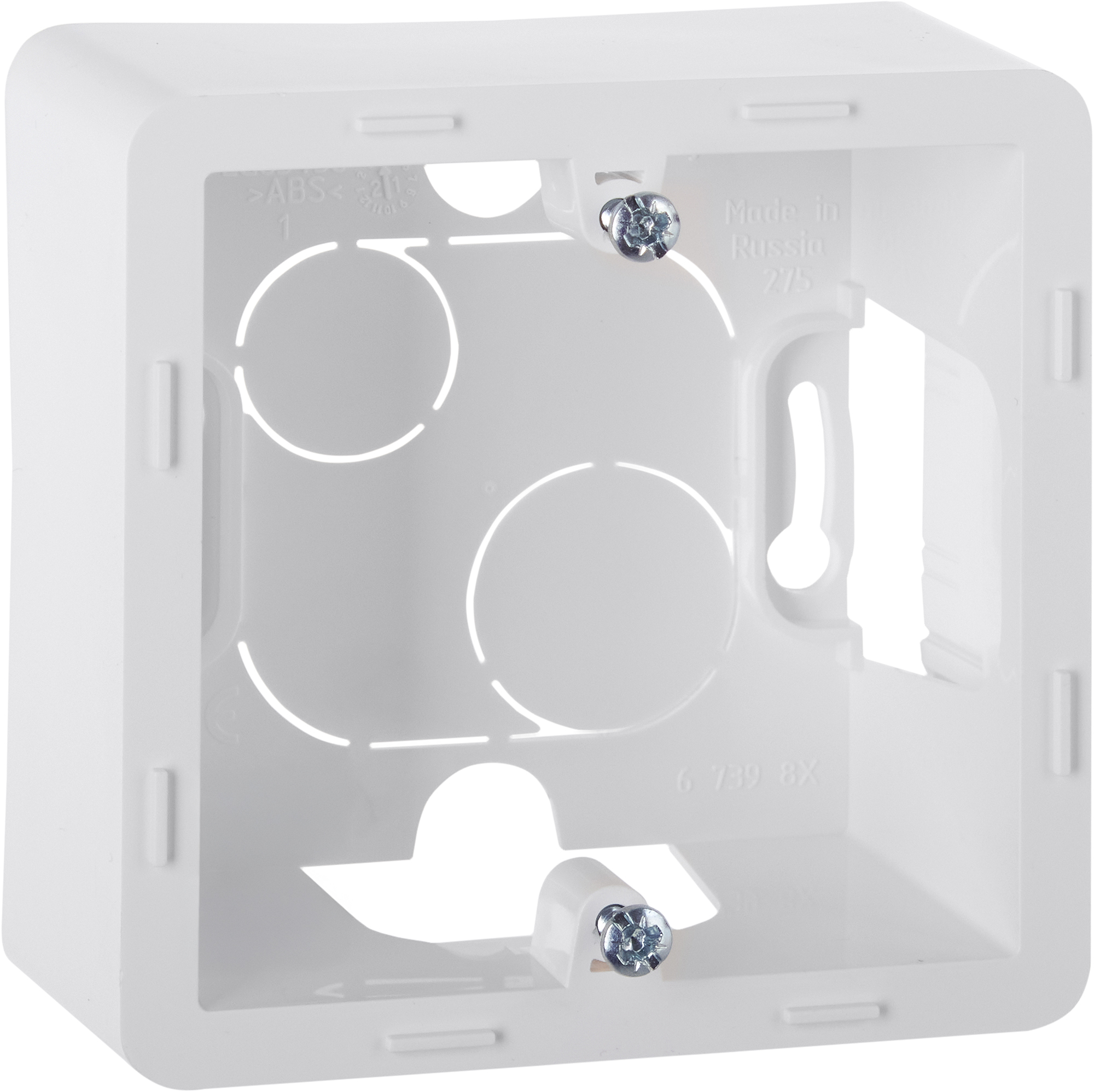 Коробка накладного монтажа 1 пост INSPIRIA белый