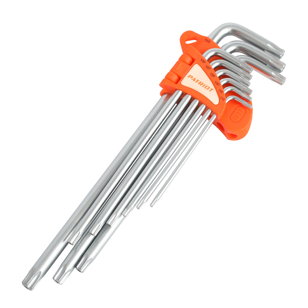 Набор ключей  SKТ-9EL, TORX, экстра длинные,  T10-T50, CRV, 9 шт