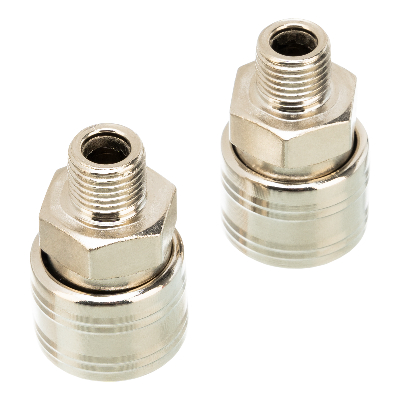 Муфта универсальная быстросъемная (мама), внешняя резьба 1/4, 2 шт.