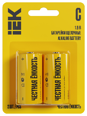 Батарейка щелочная Alkaline  LR14/C (2шт/блистер)