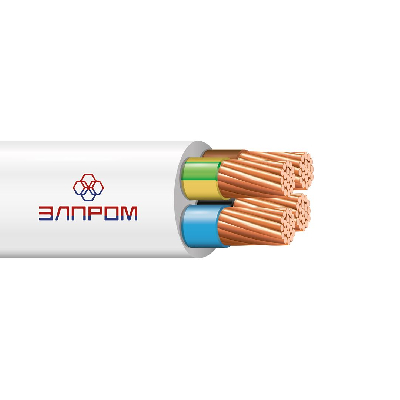 Провод ПВС 4х6 белый ТРТС