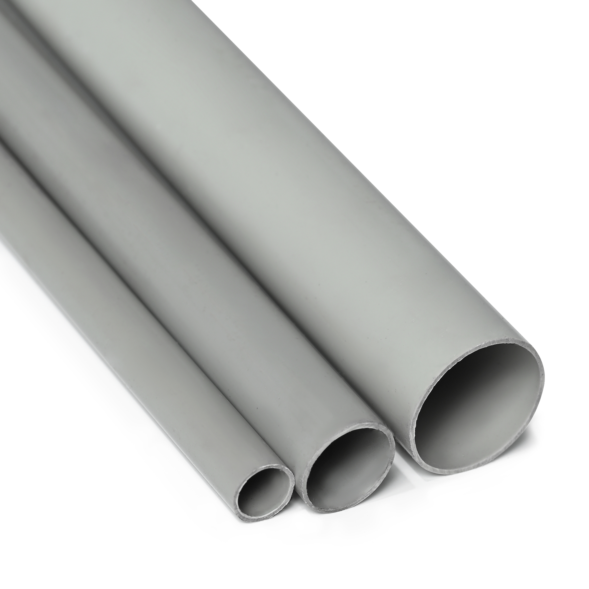 Труба гладкая самозатухающая ПВХ д.20мм (3м) цвет серый (состав ОКЛ)