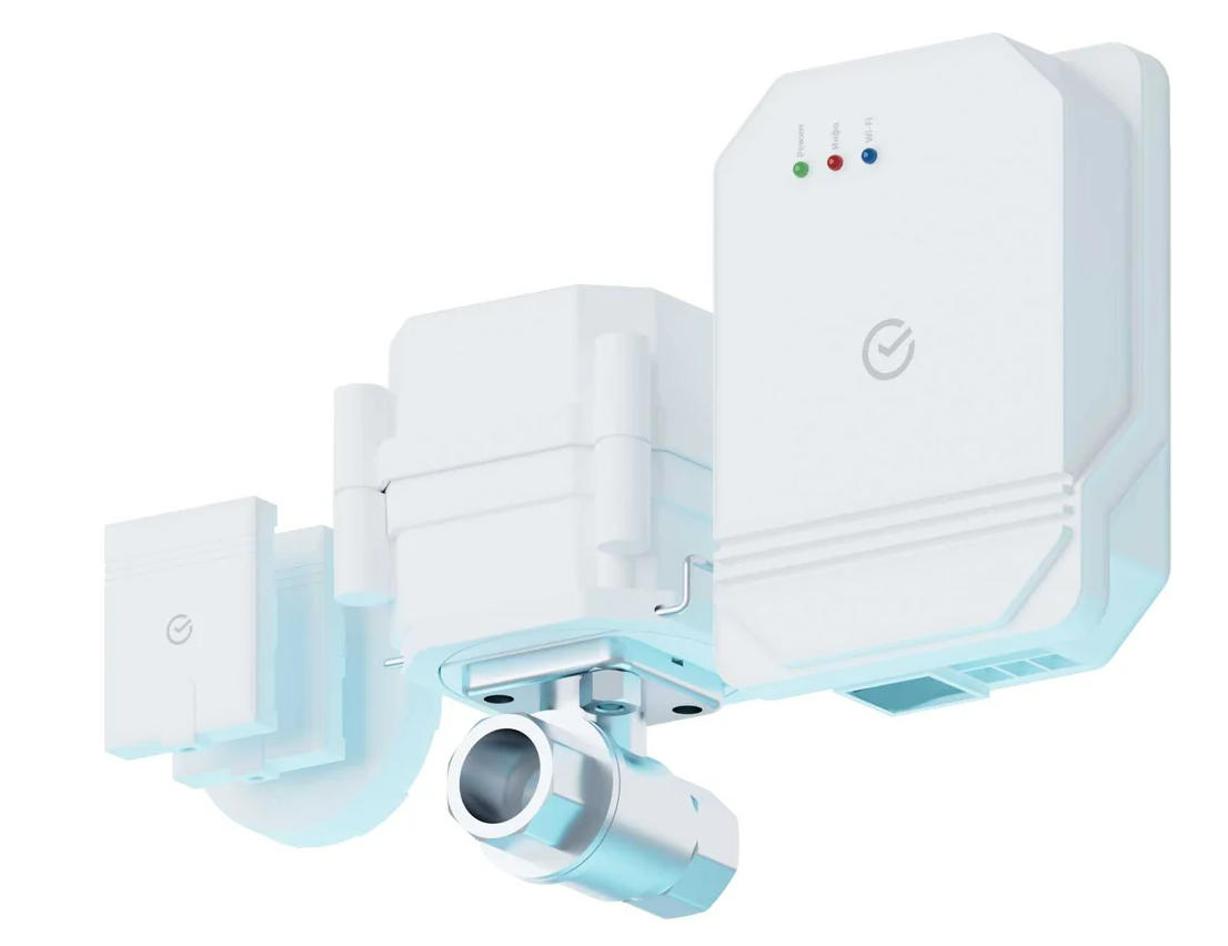 Система защиты от протечек воды умная, SBER       Wi-Fi 3/4 дюйма (комплект: блок управления, 2     привода, 2 проводных и 1 беспроводной датчик)