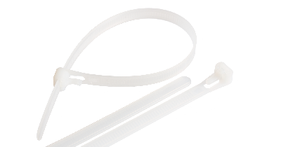 Стяжка нейлоновая открывающаяся, 350х8,0мм, белая, 100шт