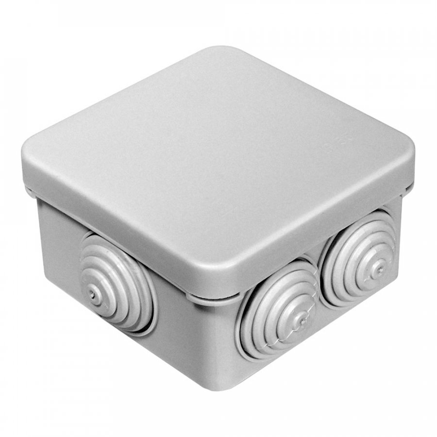 Коробка распределительная для открытой проводки безгалогенная (HF) атмосферостойкая 70х70х40 (132шт/кор)