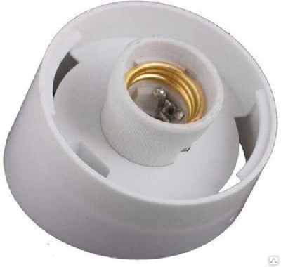 Светильник НББ-61-60-014 прозрачный стекло основание белый пластик