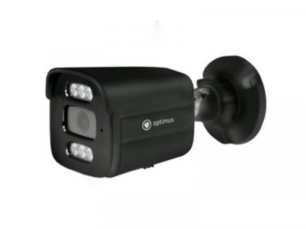 Видеокамера IP 5Мп цилиндрическая с PoE ИК-30м микрофон microSD IP67 черная (2.8мм)