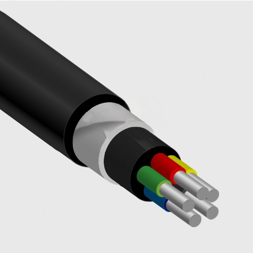 Кабель силовой АПвБШвнг(А)-LS 5х10ок(N.PE)-1 однопроволочный