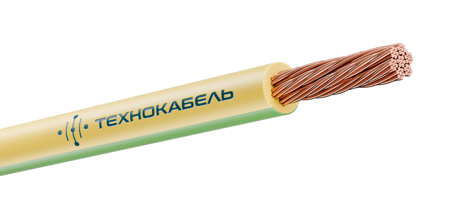 Провод силовой ПуГВнг(А)-LS 1х2,5 желто зеленый ТРТС