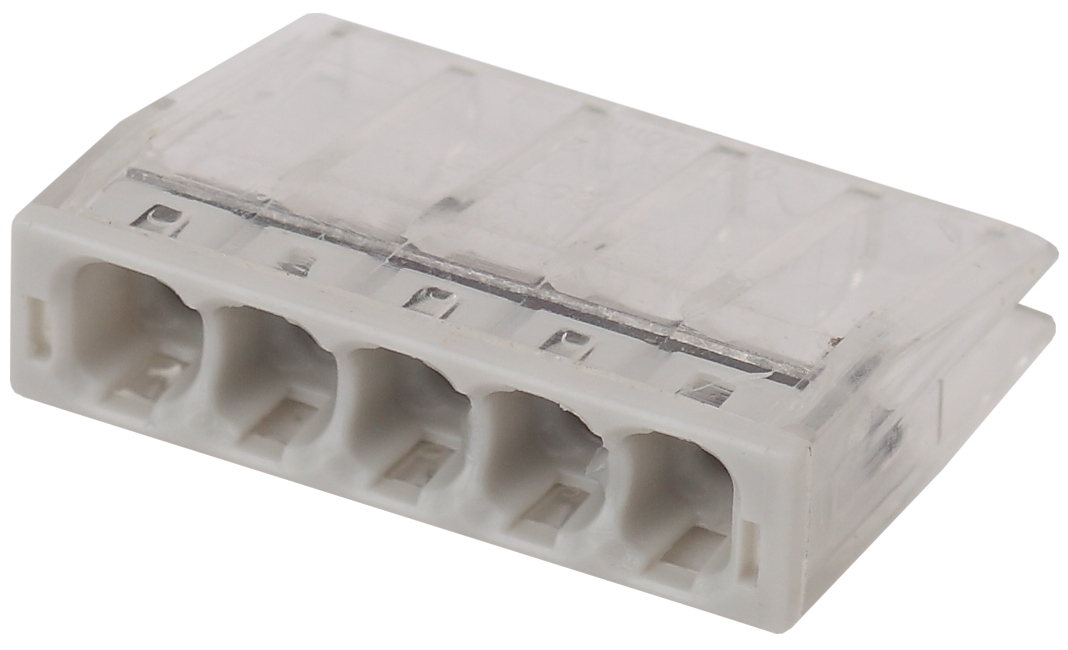 Клемма СМК компактная с пастой серии 245, 5 отверстий, 0,5-2,5 м NO-224-37