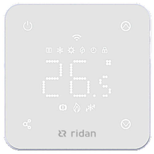 Термостат комнатный сенсорный встраиваемый RSmart -FW с Wi-Fi подключением белый