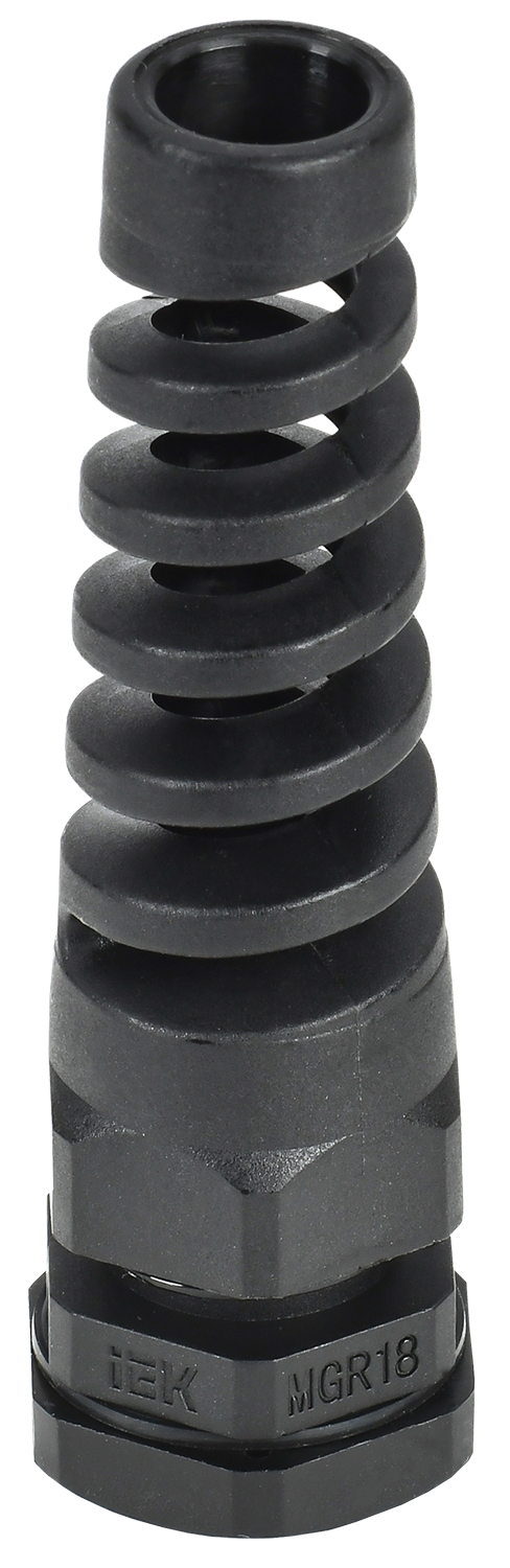 Сальник MGR 18 с гибким отводом d=5-10мм IP68 черный IEK
