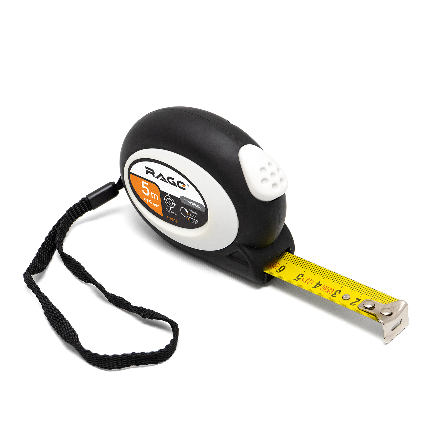 Рулетка с прорезиненным покрытием Soft-Touch автостопом 5 м х 19 мм