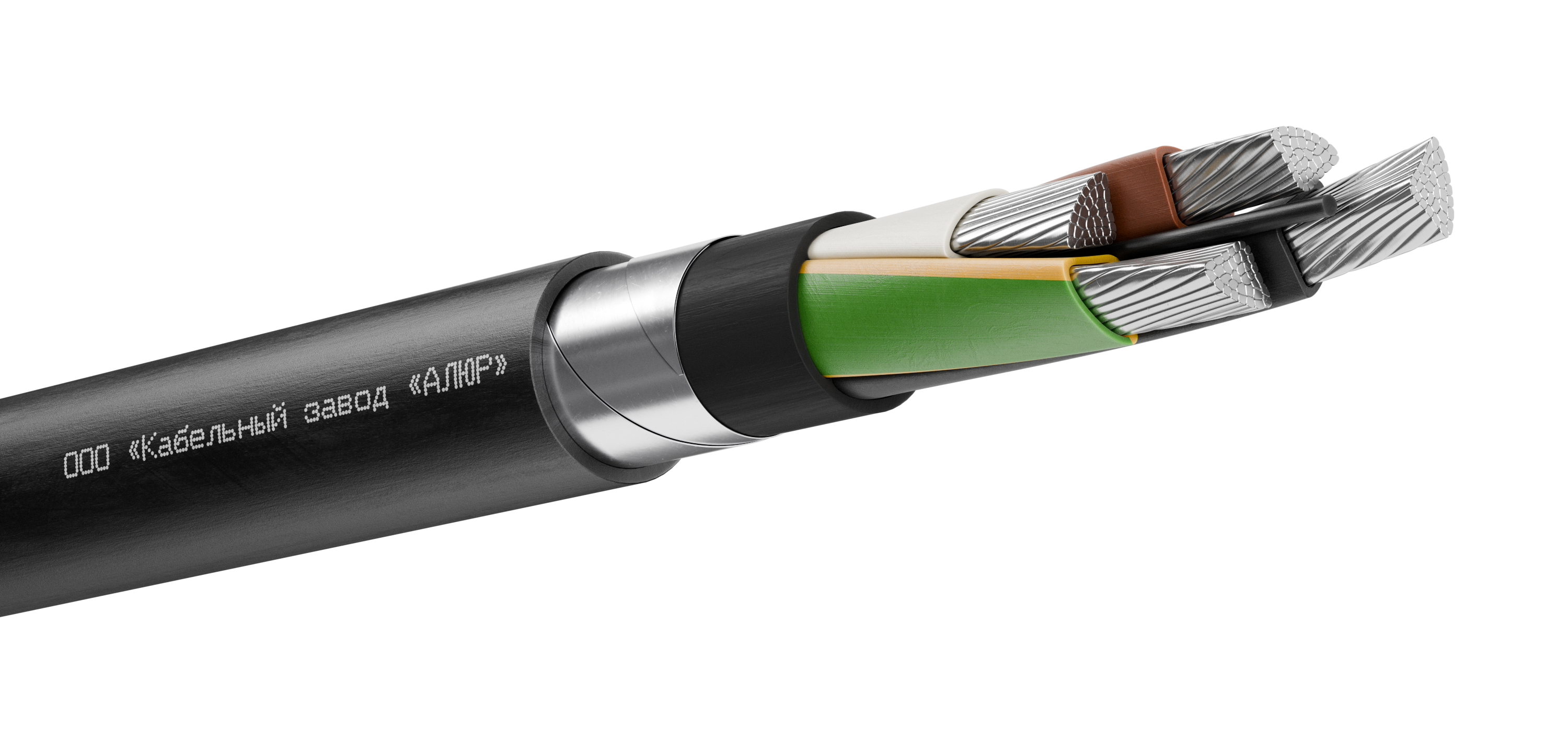 Кабель силовой АВБШв 4х240 (PE)-1 многопроволочный барабан