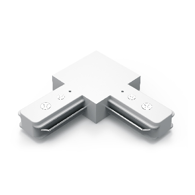 Коннектор для трековых шинопроводов AC 220В Белый IP20 угловой L-образный Track Gauss