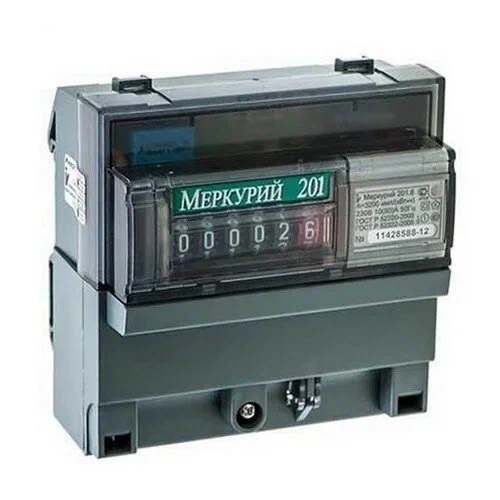 Счетчик электроэнергии Меркурий однофазный однотарифный, 10(80), кл.точ. 1.0, D, ЭМОУ, имп. выход