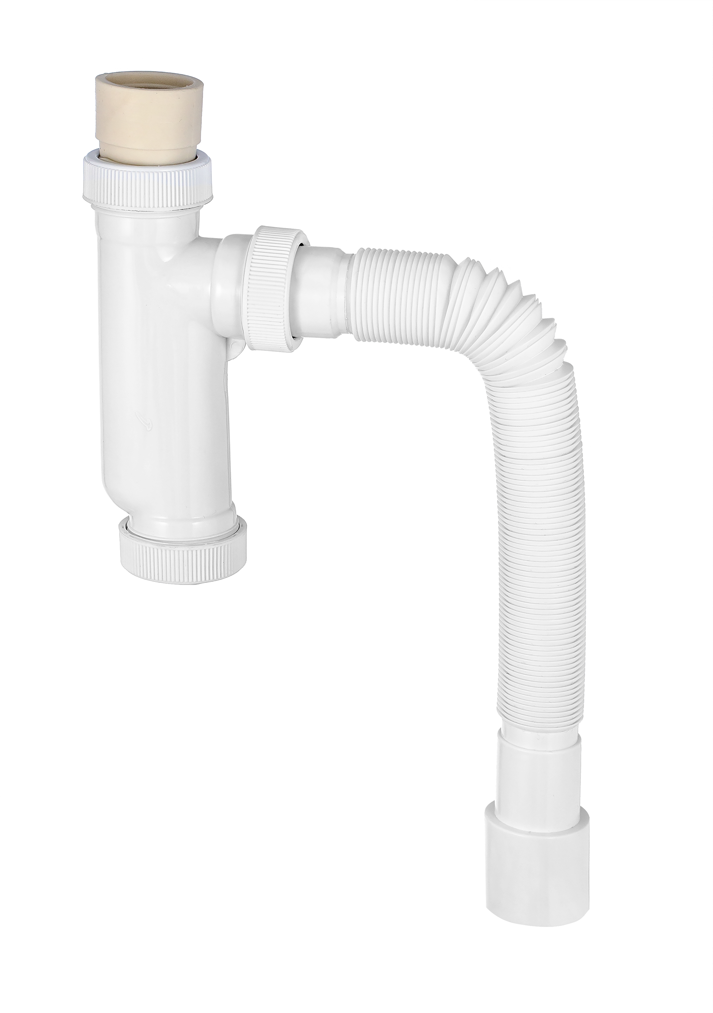 Сифон ЭКОНОМ для писсуара вертикальный вход D38-44 мм с гофротрубой L800 мм 40 - 40/50